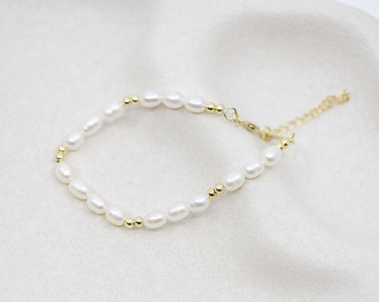 Sophie Bracelet - 18K Gold & Pearl