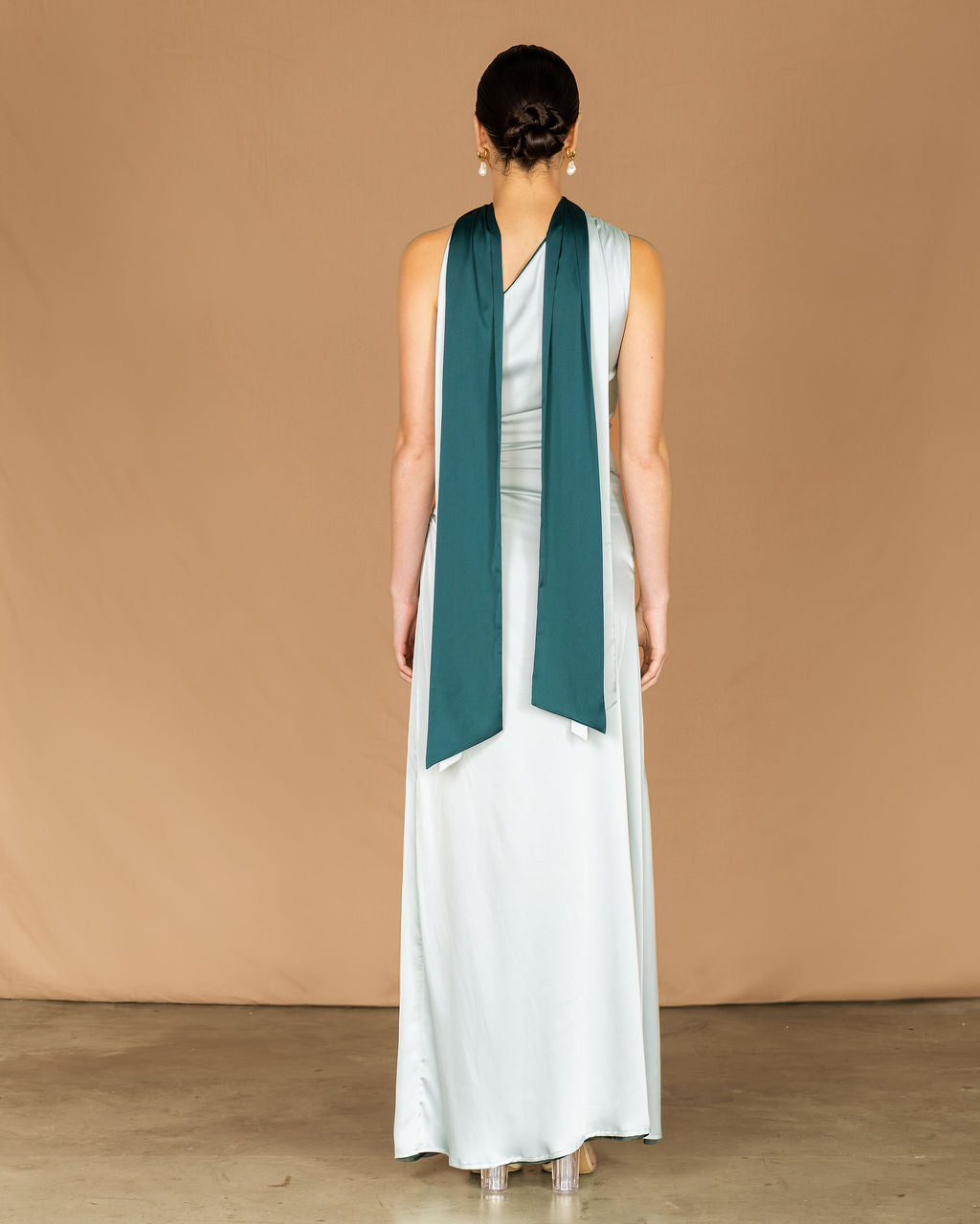 Reversible Jelissa Gown - Forrest Green / Sage