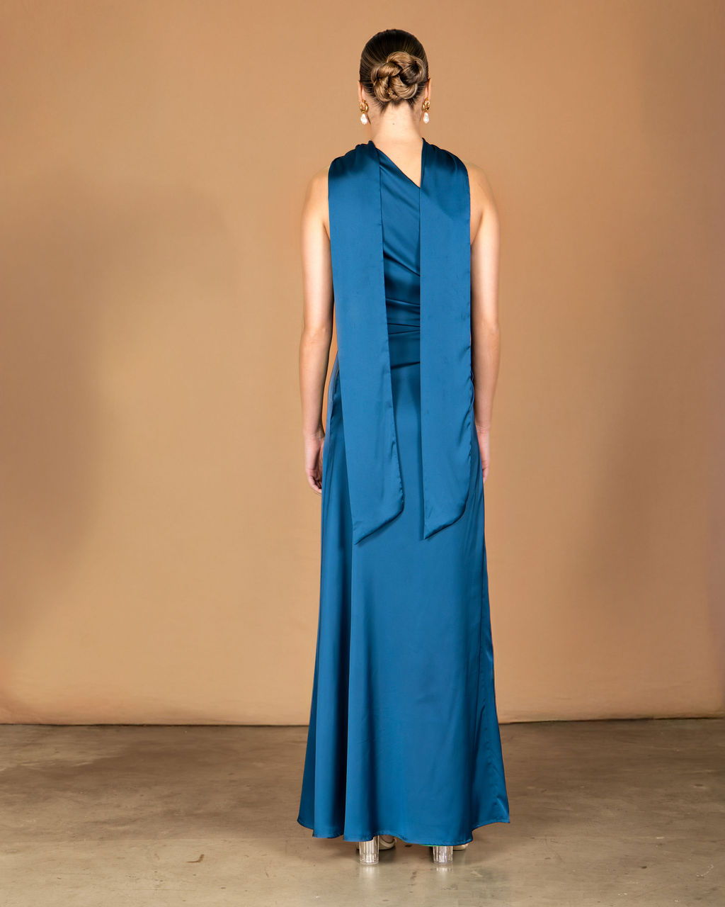 wedding guest, bridesmaid, party, cocktail school ball maxi dress in blue green