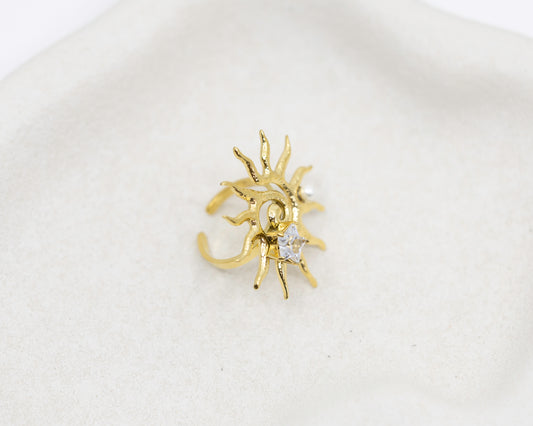 Sahara Ring - 18K Gold with Pearl Embellishment