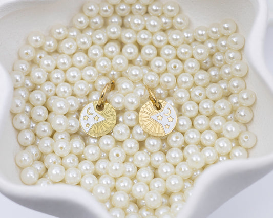 Kayla Earrings - 18K Gold with Pendants